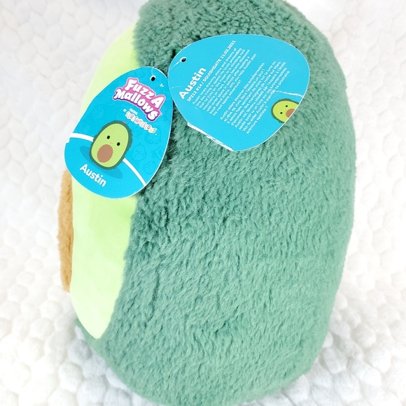Austin Fuzzamallow Squishmallow 12 Inch Avocado BNW Ripped Tag - Picture 2 of 7